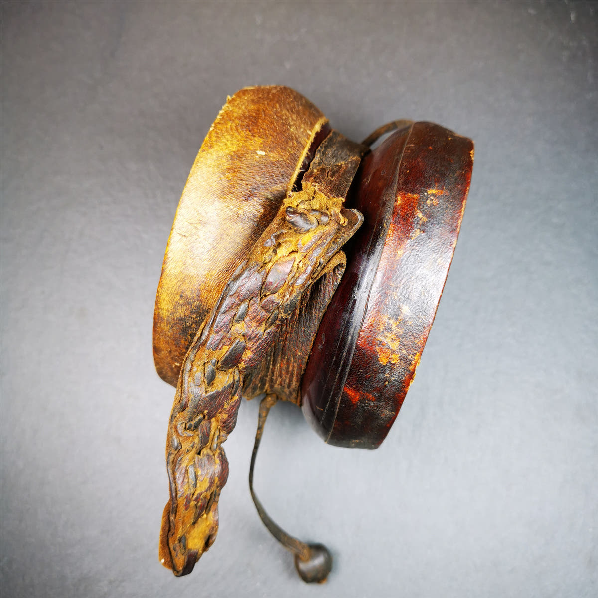 Chod Drum - Damaru 4.15" - Tibetan Buddhist art, view 6