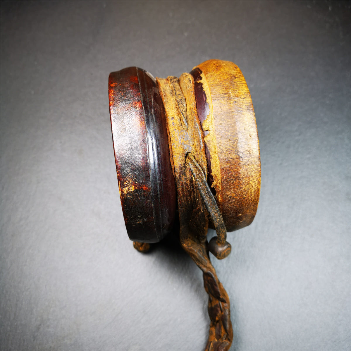 Chod Drum - Damaru 4.15" - Tibetan Buddhist art, view 7