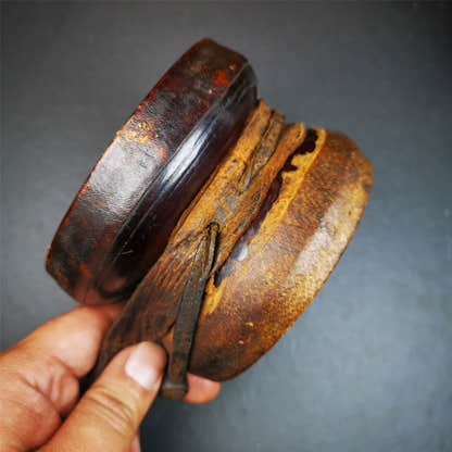 Chod Drum - Damaru 4.15" - Tibetan Buddhist art, view 10