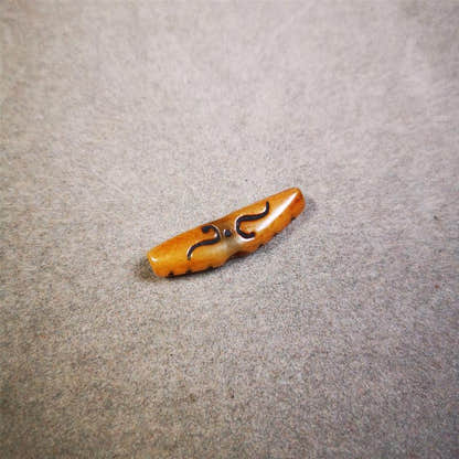 Bone Ruyi Amulet Pendant 1.1" - Tibetan Buddhist amulet, view 6