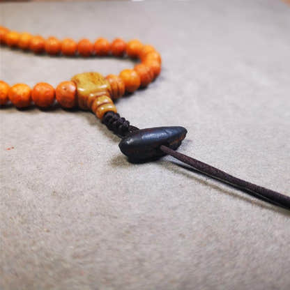 Highland Barley Seed Amulet 0.8" - Tibetan Buddhist amulet, view 4