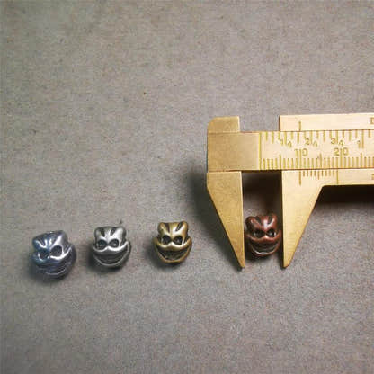 Skull Citipati Beads 0.47" - Tibetan Buddhist art, view 14