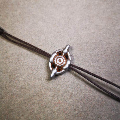 Cold Iron Vajra Amulet 1.0" - Tibetan Buddhist amulet, view 6