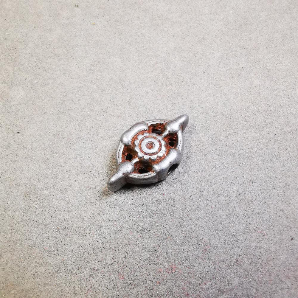 Cold Iron Vajra Amulet 1.0" - Tibetan Buddhist amulet, view 7