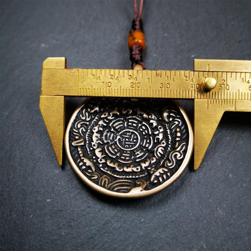 Copper Melong 1.77" - Tibetan Buddhist art, view 9