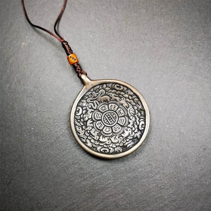 Big Melong 2.24" - Tibetan Buddhist art, front view