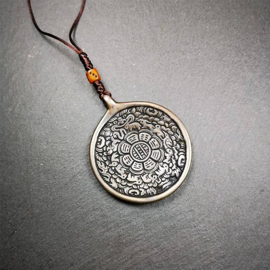 Big Melong 2.24" - Tibetan Buddhist art, front view