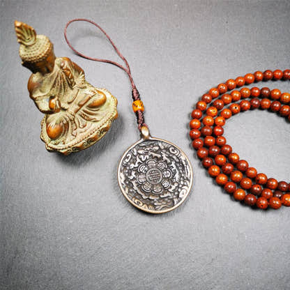 Copper Melong 1.88" - Tibetan Buddhist art, view 7