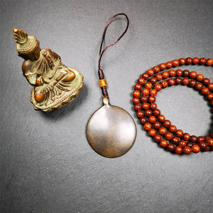 Copper Melong 1.88" - Tibetan Buddhist art, view 8