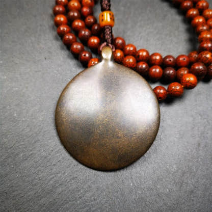 Copper Melong 1.88" - Tibetan Buddhist art, view 4