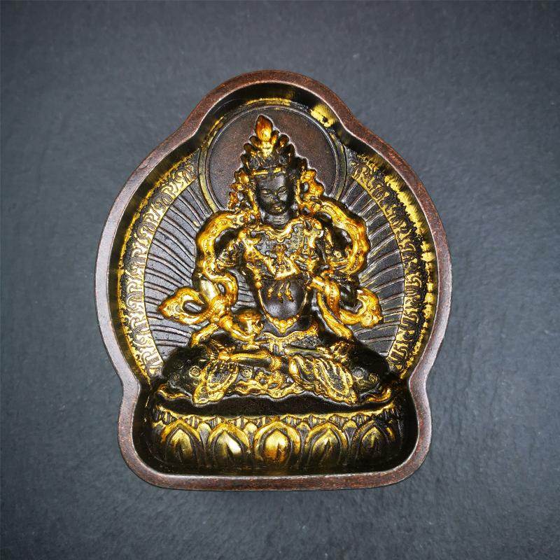 Vajrasatva,Dorje Sempa Tsa Tsa Mold - Tibetan tsa tsa mold, detailed view