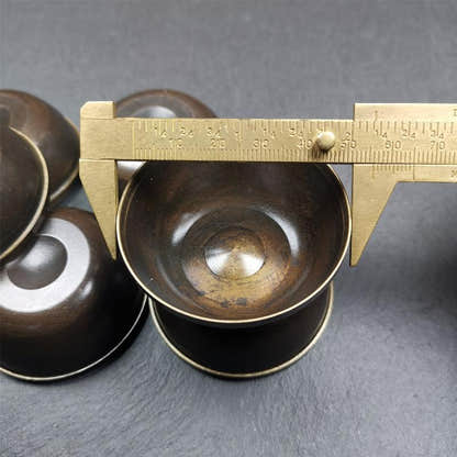 Small Water Offering Bowls Set 2.2" - Tibetan Buddhist art, view 9
