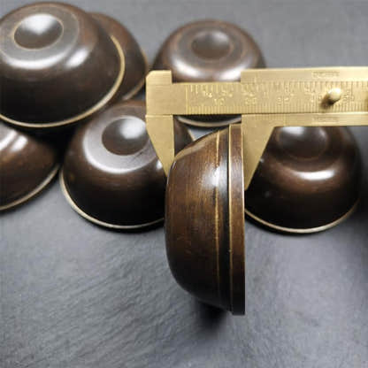 Small Water Offering Bowls Set 2.2" - Tibetan Buddhist art, size reference