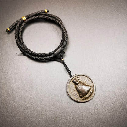Guru Rinpoche Pendant 1.4" - Tibetan Buddhist art, view 9