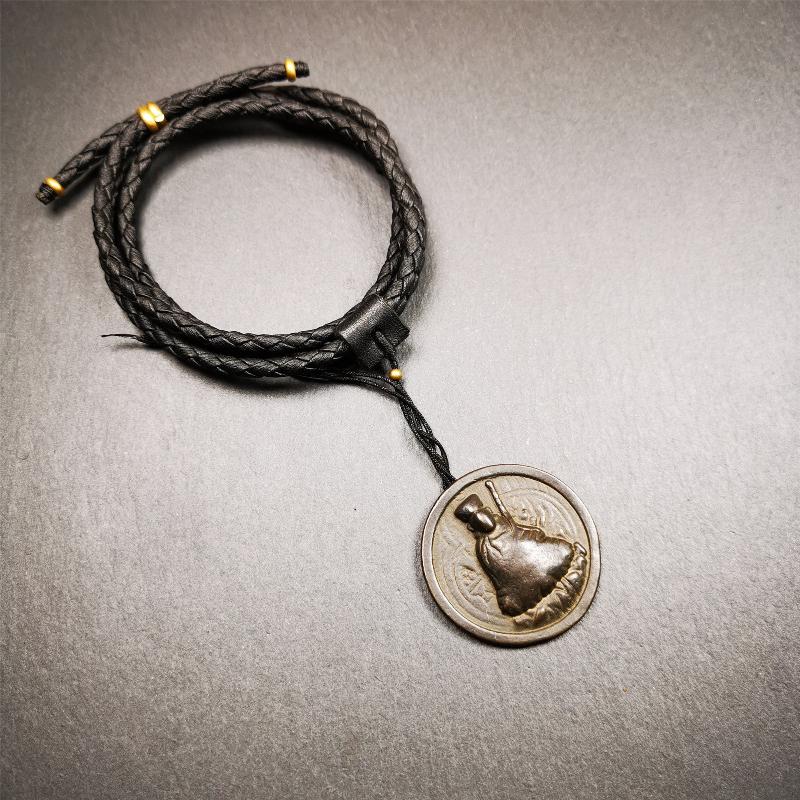 Guru Rinpoche Pendant 1.4" - Tibetan Buddhist art, view 9