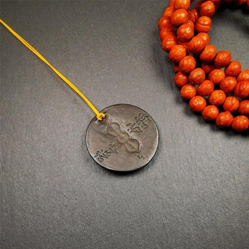 Guru Rinpoche Pendant 1.4" - Tibetan Buddhist art, view 5