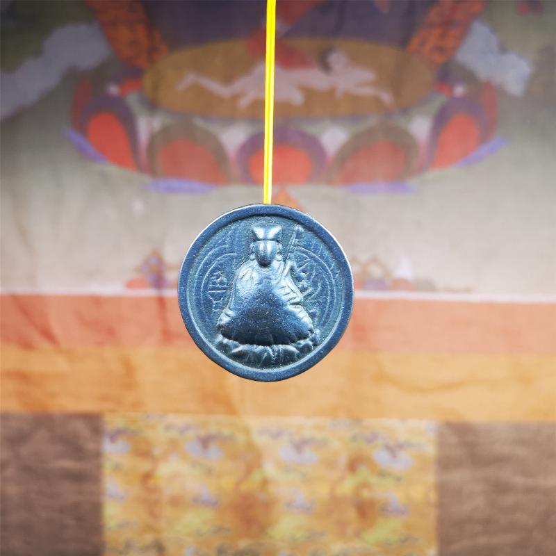 Guru Rinpoche Pendant 1.4" - Tibetan Buddhist art, view 10