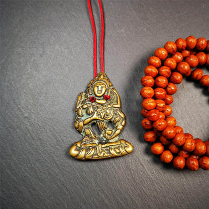 Vajrasatva,2.24" - Tibetan Buddhist vajra, front view