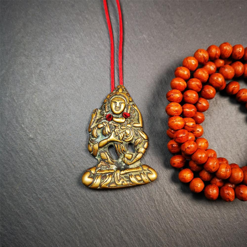 Vajrasatva,2.24" - Tibetan Buddhist vajra, front view