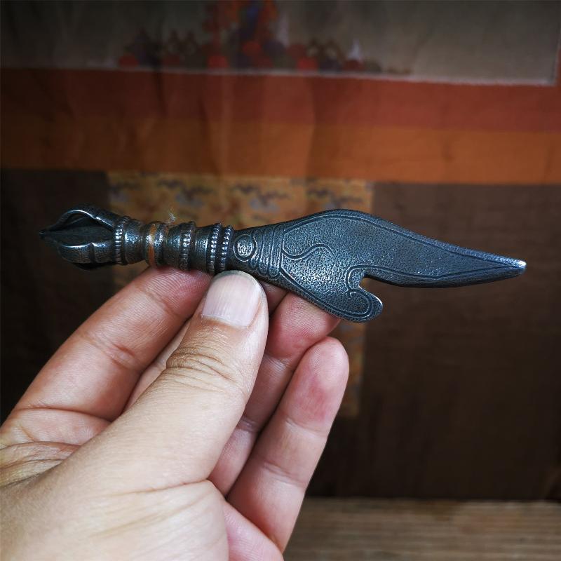 Conch Kila Phurba - 4.7" - Tibetan Buddhist art, view 9