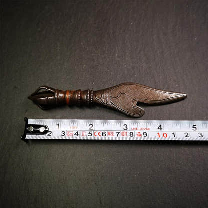 Conch Kila Phurba - 4.7" - Tibetan Buddhist art, view 11