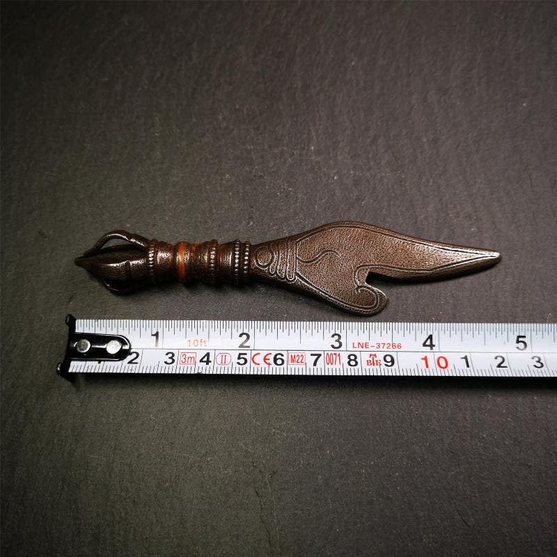 Conch Kila Phurba - 4.7" - Tibetan Buddhist art, view 11
