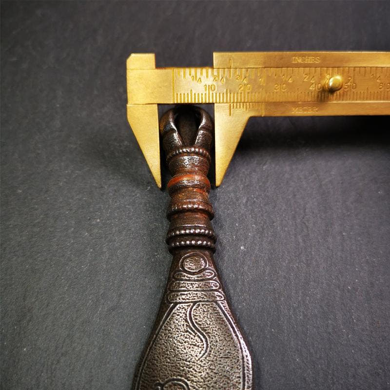 Conch Kila Phurba - 4.7" - Tibetan Buddhist art, view 12
