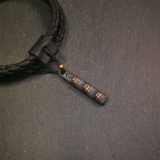 Ladder Amulet 1.26" - Tibetan Buddhist amulet, front view