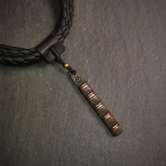 Ladder Amulet 1.77" - Tibetan Buddhist amulet, front view