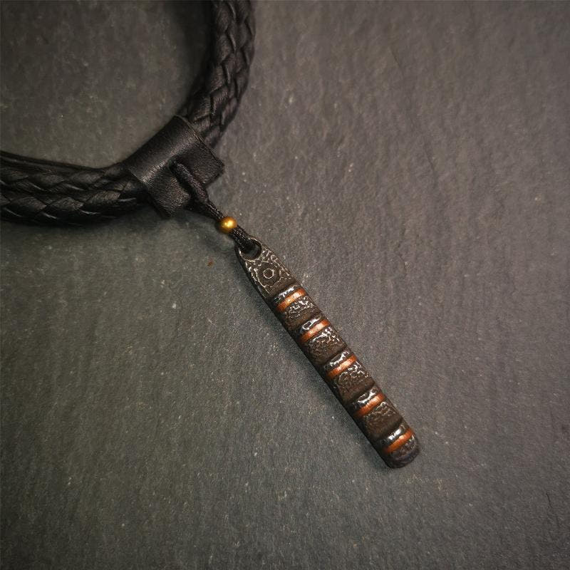Ladder Amulet 1.77" - Tibetan Buddhist amulet, front view