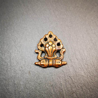 Wish-Fulfilling Cintamani Amulet - Tibetan Buddhist amulet, close-up detail
