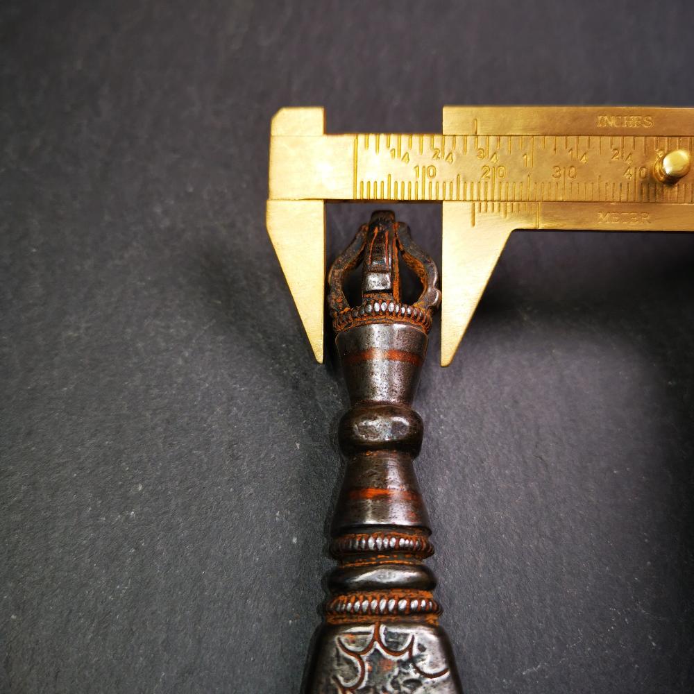 Kartika Knife 3.9" - Tibetan Buddhist art, size reference