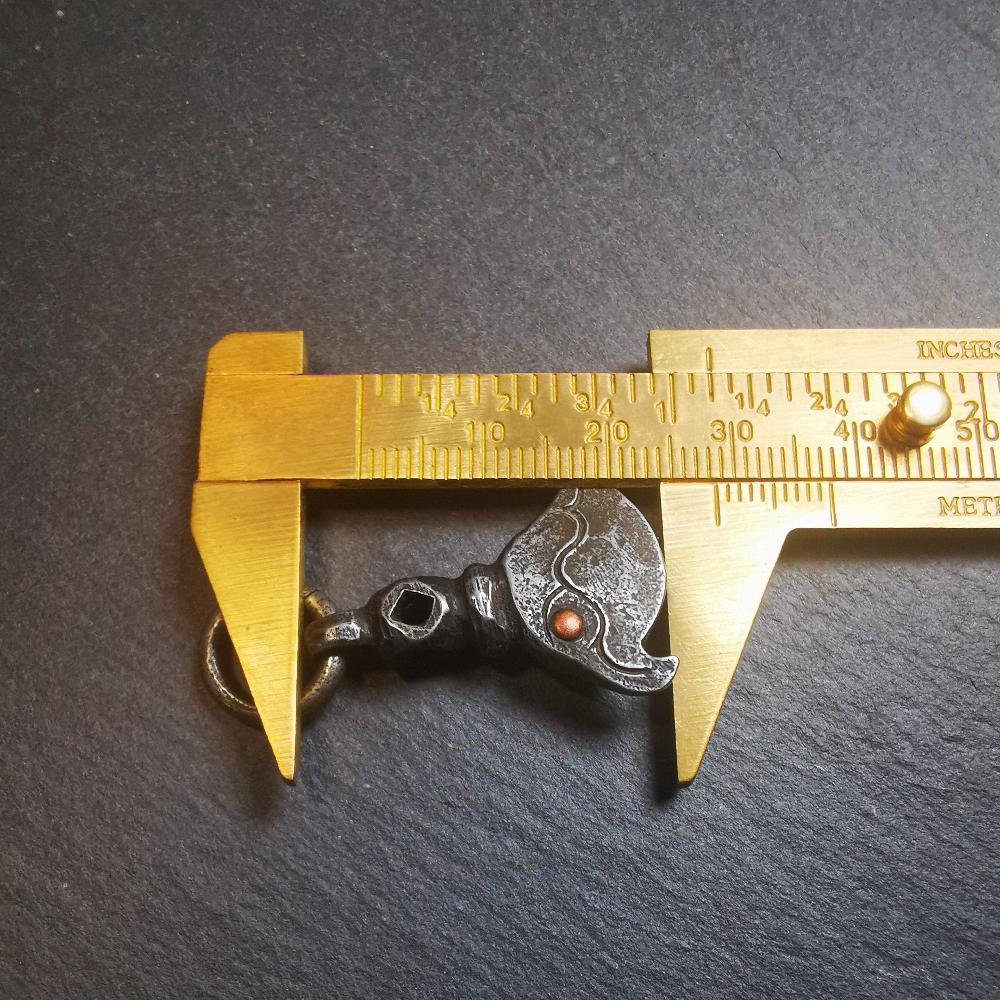 Kartika Pendant, 1.1" - Tibetan Buddhist art, view 9