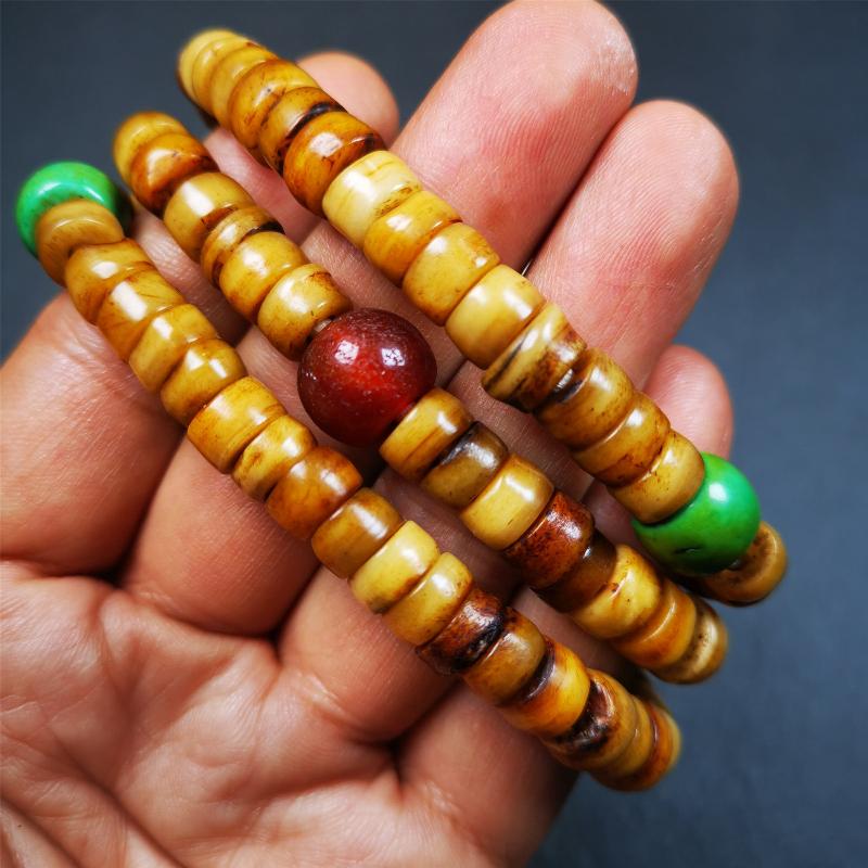 9mm Yak Bone Mala,0.35" - Tibetan Buddhist mala beads, view 8