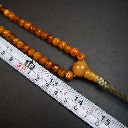 7mm Yak Bone Dice Mala,68cm - Tibetan Buddhist mala beads, view 7