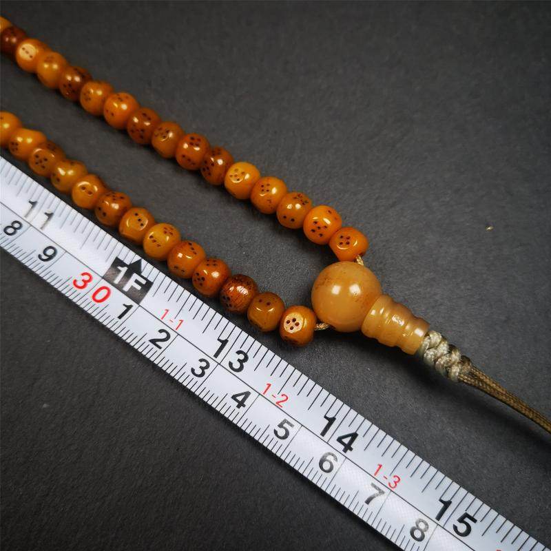 7mm Yak Bone Dice Mala,68cm - Tibetan Buddhist mala beads, view 7