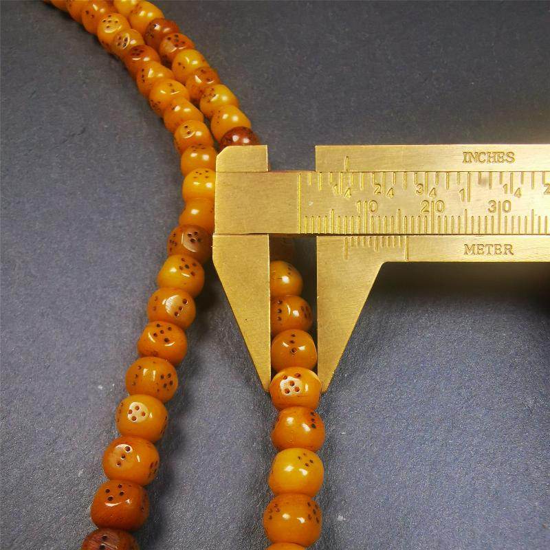 7mm Yak Bone Dice Mala,68cm - Tibetan Buddhist mala beads, view 8