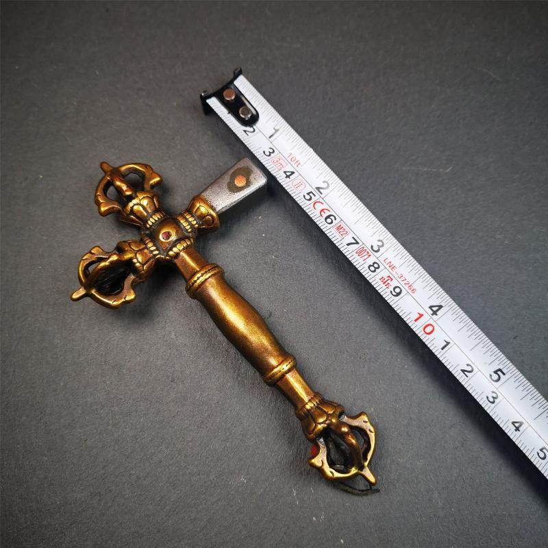 1 Set of 10 PCs Ritual Implements - Tibetan Buddhist art, close-up detail