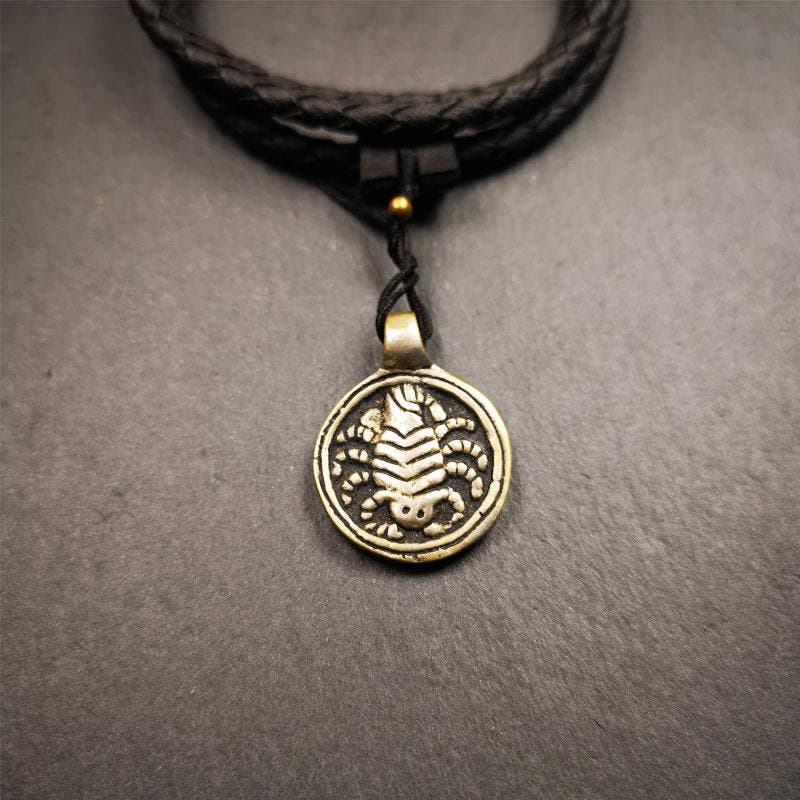 Scorpion Guru Amulet 0.87" - Tibetan Buddhist amulet, view 6