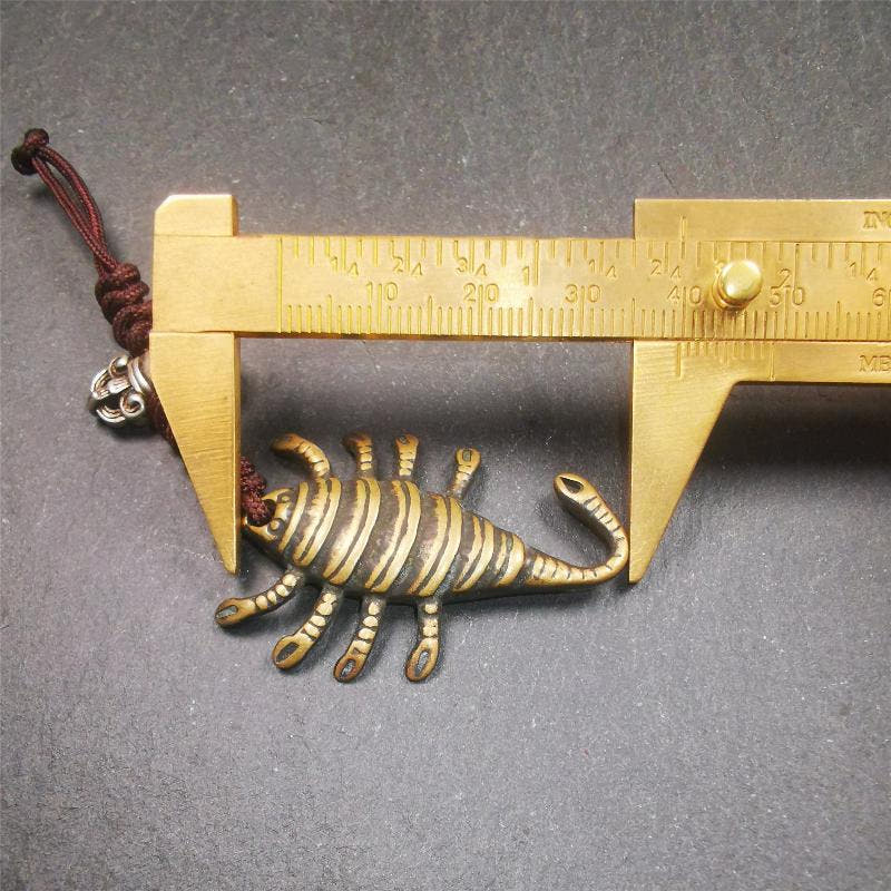 Scorpion Guru Amulet 1.57" - Tibetan Buddhist amulet, view 9