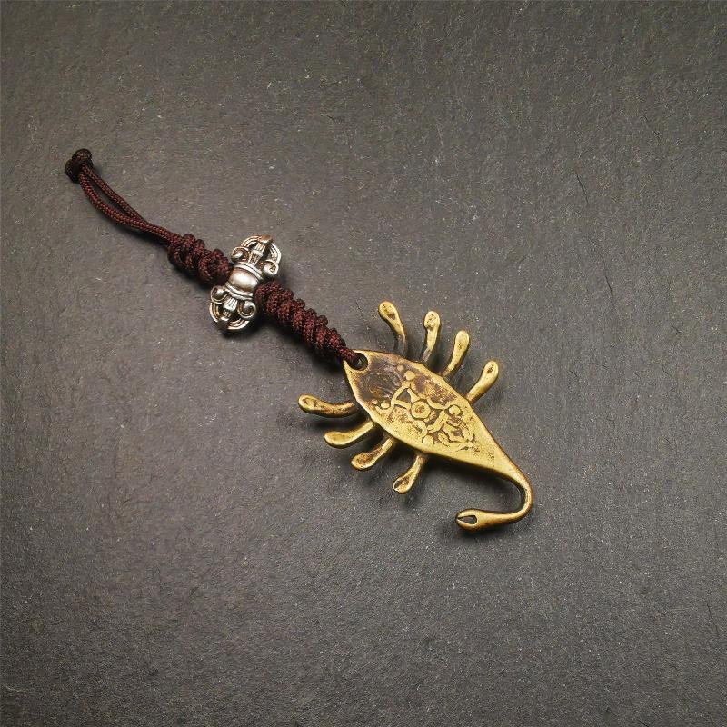Scorpion Guru Amulet 1.57" - Tibetan Buddhist amulet, view 6