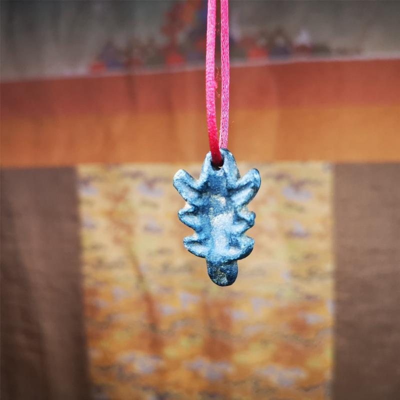 Obsidian Scorpion Amulet 1.1" - Tibetan Buddhist amulet, view 8