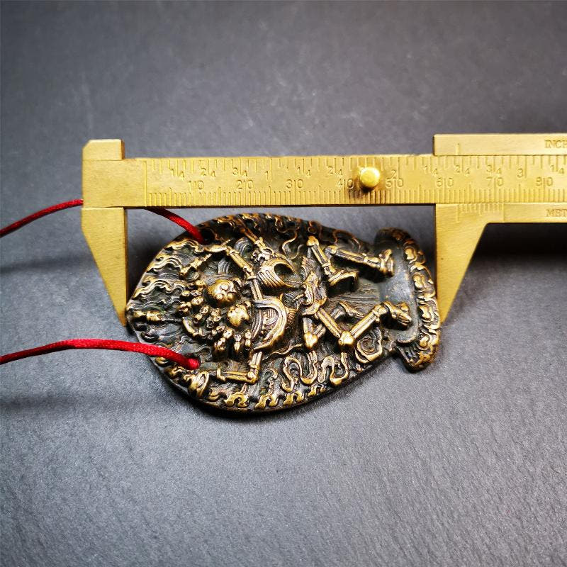 Skull Sitavana Statue - 2.1" - Tibetan Buddhist amulet, view 9