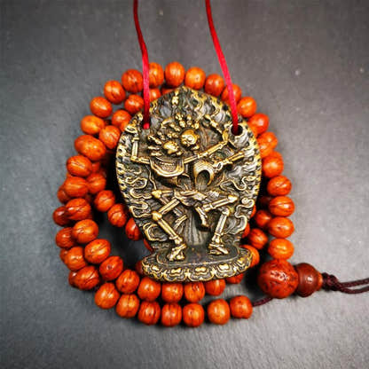 Skull Sitavana Statue - 2.1" - Tibetan Buddhist amulet, detailed view
