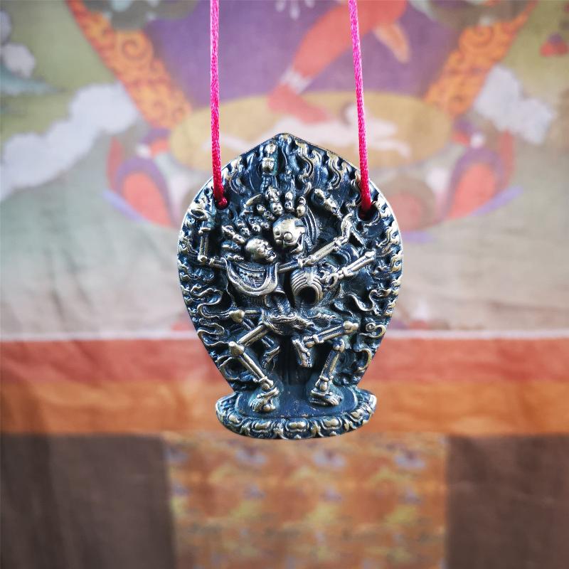 Skull Sitavana Statue - 2.1" - Tibetan Buddhist amulet, view 7