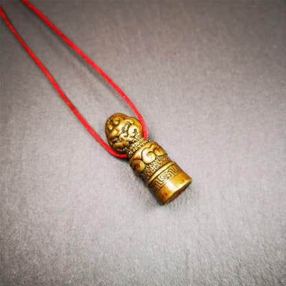 Snow Lion Seal,Lucky Knot Symbol - Tibetan Buddhist art, view 7