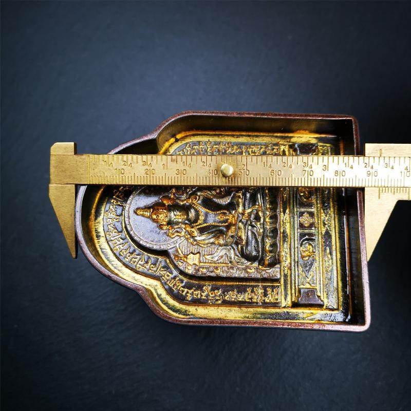 Akshobhya, Tsa Tsa Mold - Tibetan tsa tsa mold, size reference