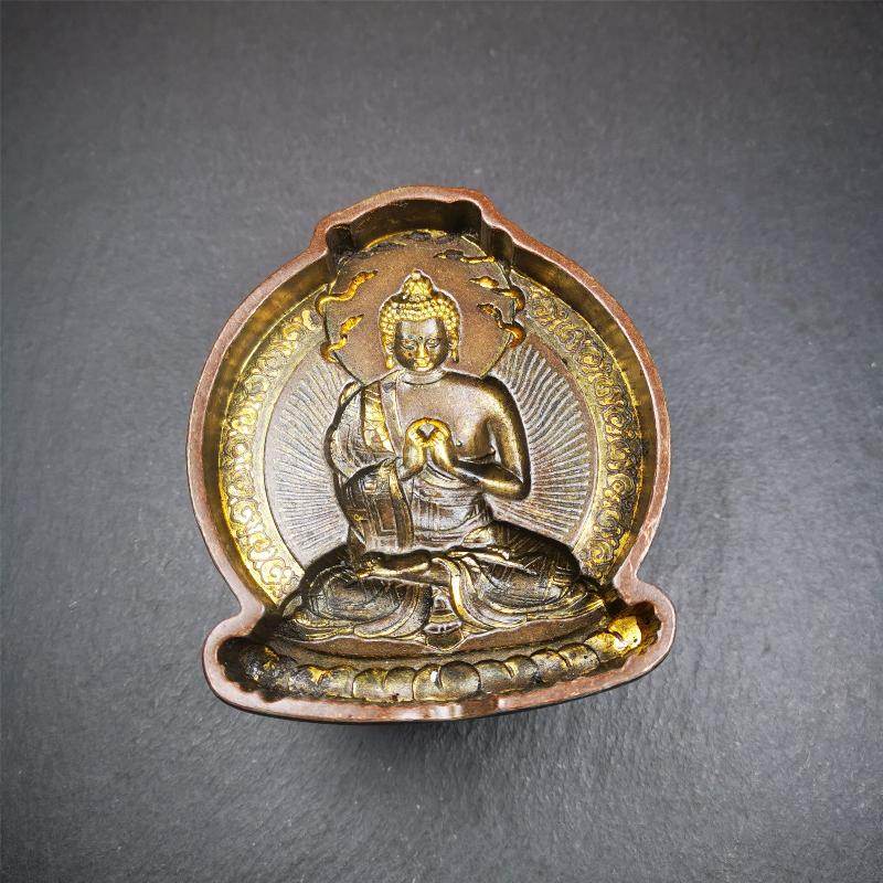 Maitreya,Ajita Tsa Tsa Mold - Tibetan tsa tsa mold, detailed view