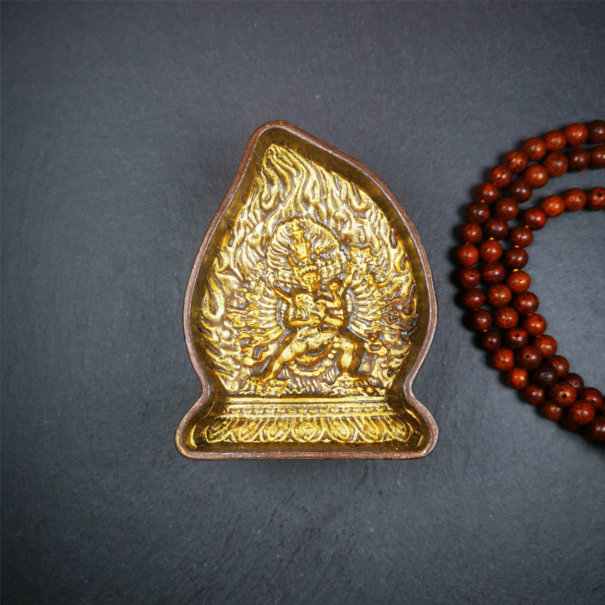 Kalacakra Tsa Tsa Mold - Tibetan tsa tsa mold, front view