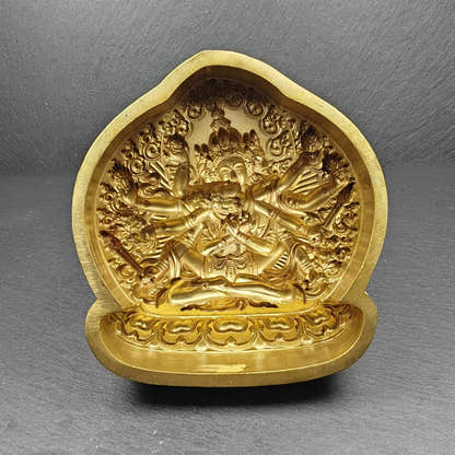 Guhyasamaja vajra Tsa Tsa Mold-11cm - Tibetan tsa tsa mold, view 4